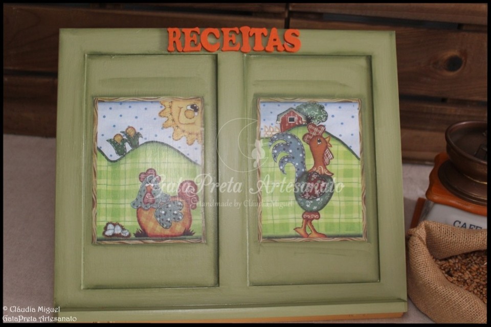 Suporte livros Country Chicken2.JPG