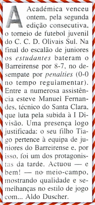 Tiago Fernandes-FC Barreirense-oferta carlos perei