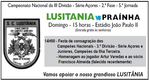 Luistânia, já aclamado vencedor da Série Açores...