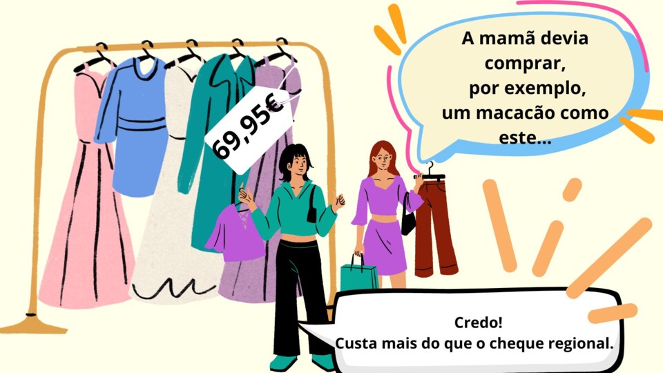 A vaca adulta diz para a gatinha ainda criança.jp