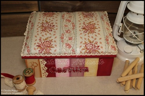 Caixa de costura Burgundy Flowers1.JPG