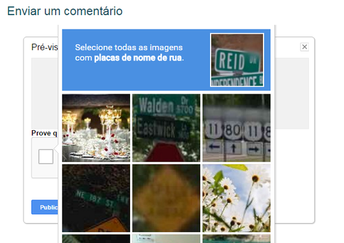 Comentar - Blogger | Captcha