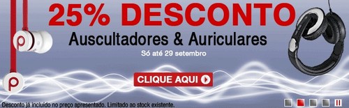 Desconto Staples Auscultadores e Auriculares