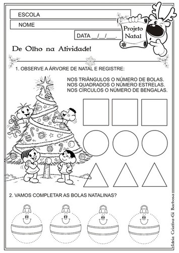 Atividades natalícias para educação infantil e 1º ano - O Mundo Das Crianças Atividades natalícias para educação infantil e 1º ano - O Mundo Das Crianças