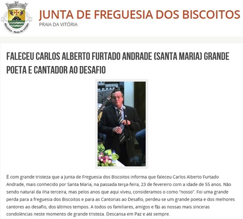 Notícia da JF Biscoitos