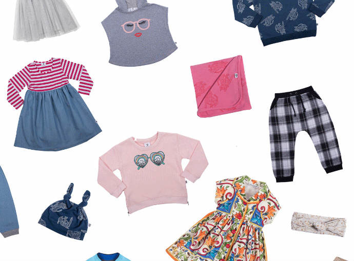 roupa usada de bebé e roupa de criança