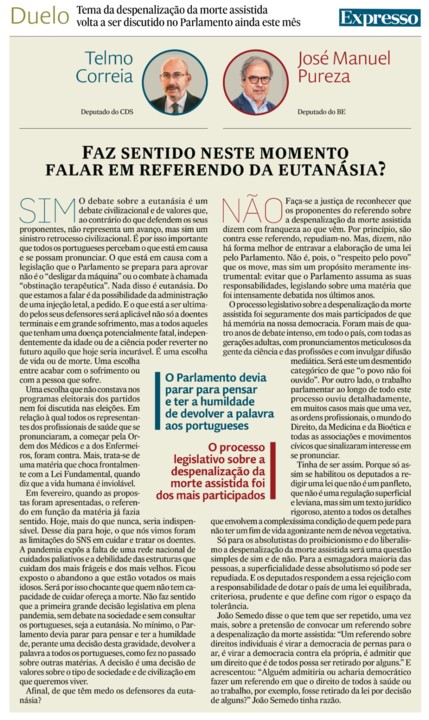 Faz sentido neste momento falar em referendo da eu