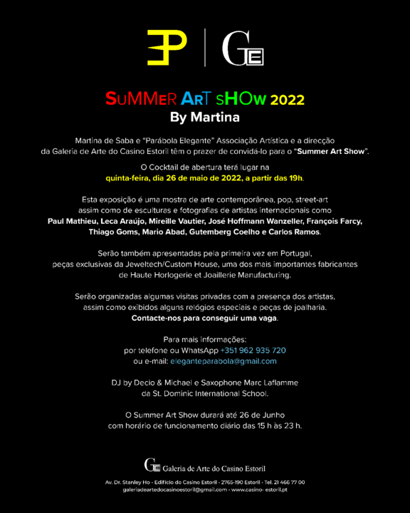 Casino Estoril inaugura Summer Art Show 2022    1.