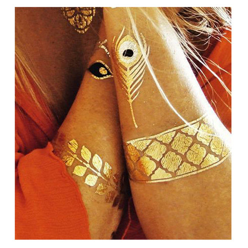 gold-and-silver-metallic-tattoo-waterproof-jewelry