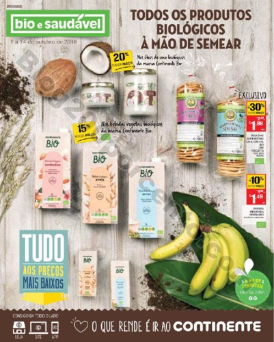 Antevisão Folheto CONTINENTE Bio e Saudável prom