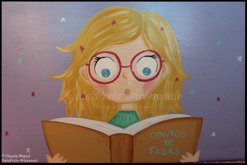 Caixa arrumação para a escola Contos de Fadas4.J