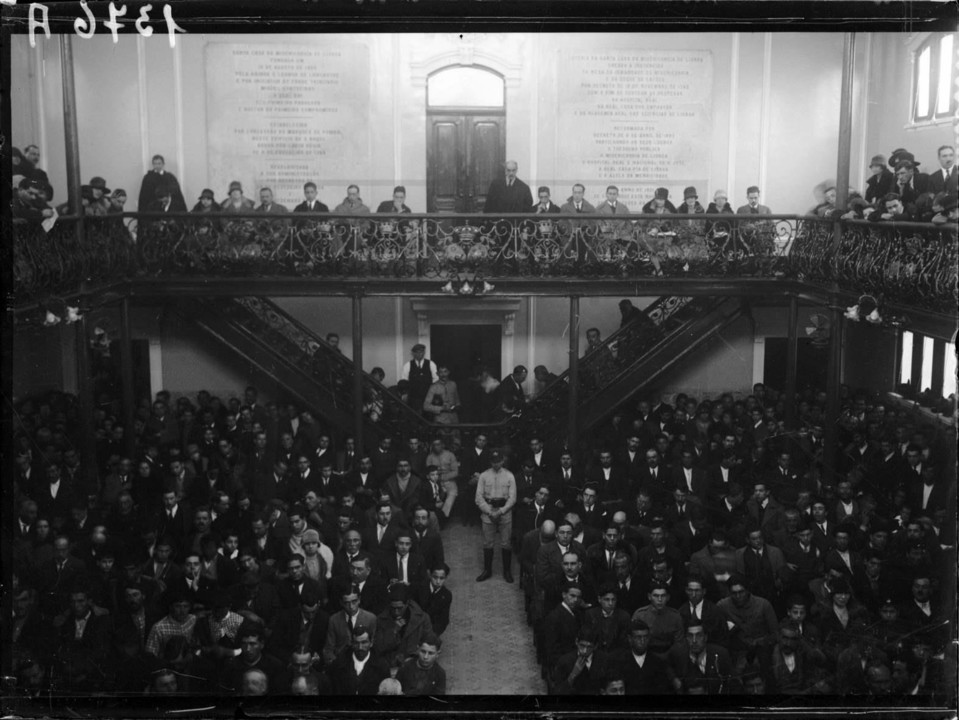 aspeto da assistencia em dia de extracao da lotari