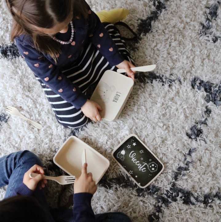 marmitas ecologicas com nome para criança