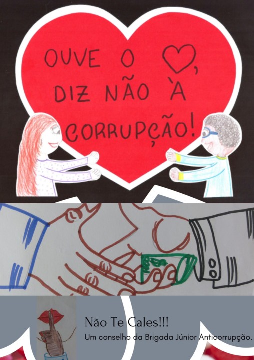 Cartaz - Imagens contra a CORRUPÇÃO - Ouve o cor