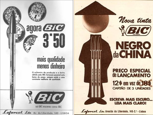canetas bic anúncio antigo