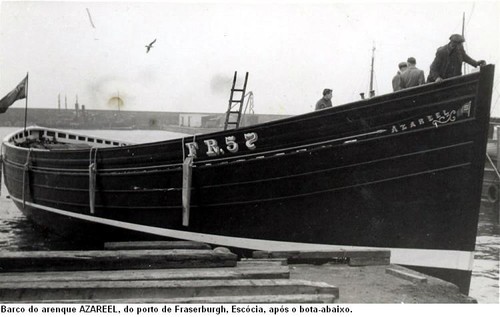 A visita do SANS PEUR, um barco de pesca Britânico de 1945