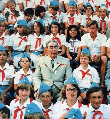 Brejnev In a Russian children summer camp.jpg