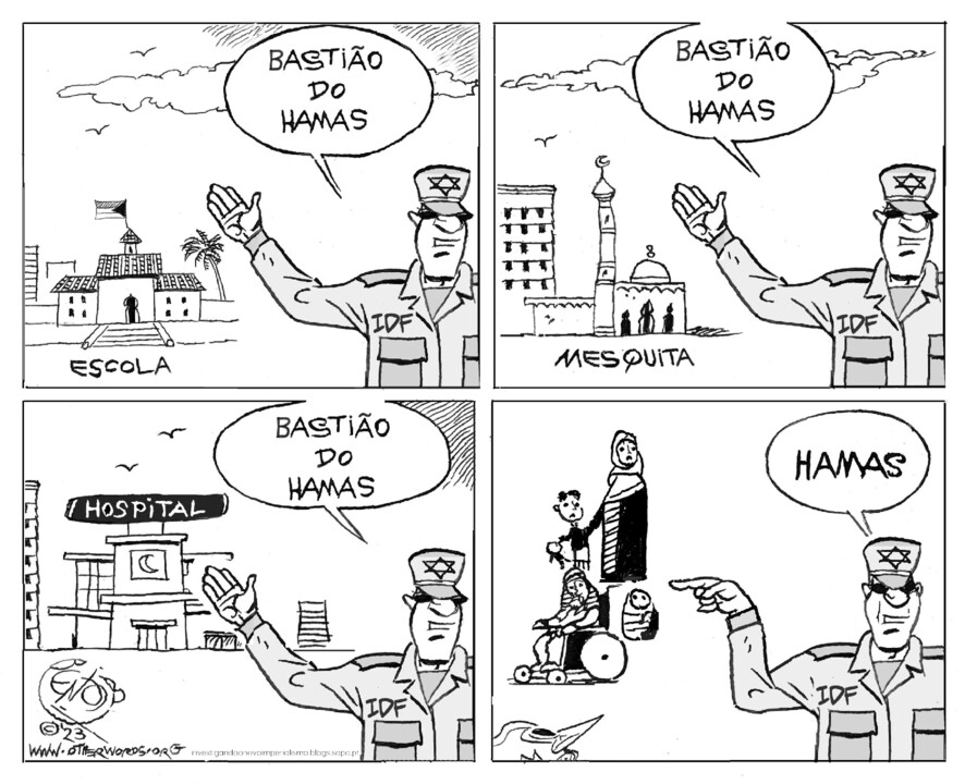 Bastião Hamas IDF civis