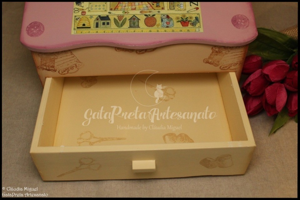 Caixa de costura XXL e caixa agulhas Sewing Quilts