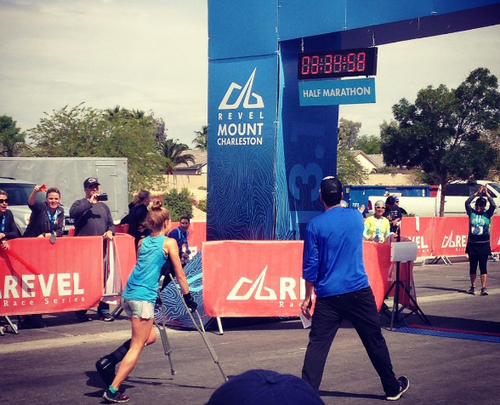 Maggie Nolting cruza a meta/INSTAGRAM@maggiereiss