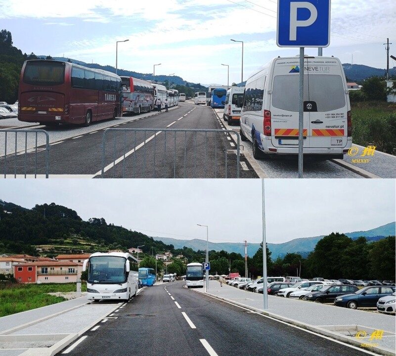 Vila de Cerva - Parqueamento de autocarros e automóveis - Av. Major Machado Costa
