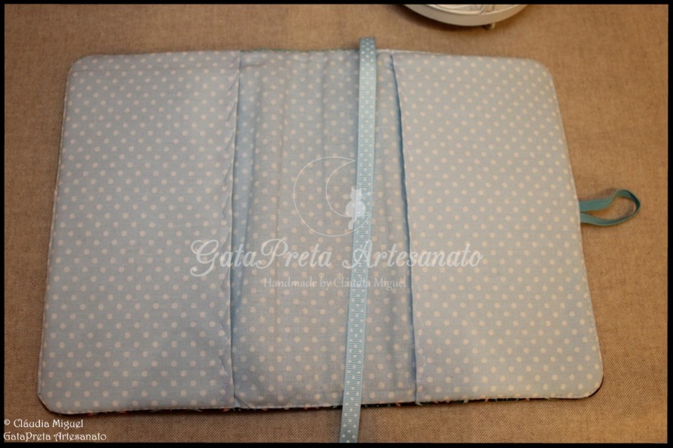 Capa para livros de bolso Blue Mandalas3.JPG