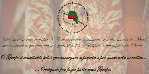 Confraternização anual hoje à noite...