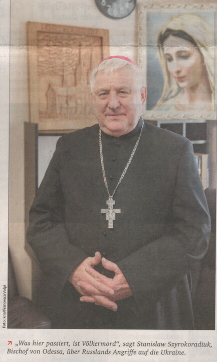 2022-12-11 Stanislaw Szyrokoradiuk bispo de Odessa