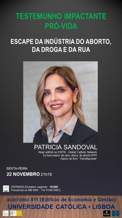 Conferência Patrícia Sandoval 6ª 22-Nov 21h15 A