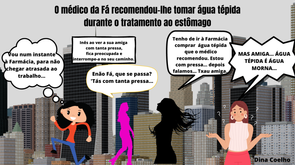 A vaca adulta diz para a gatinha ainda criança (1