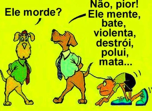 Ele morde?