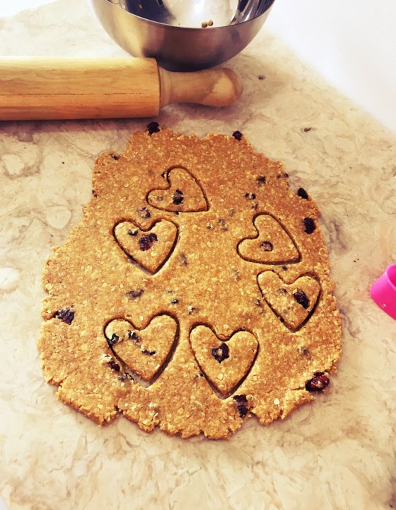 Bolachas integrais de arandos e aveia da ericeira 