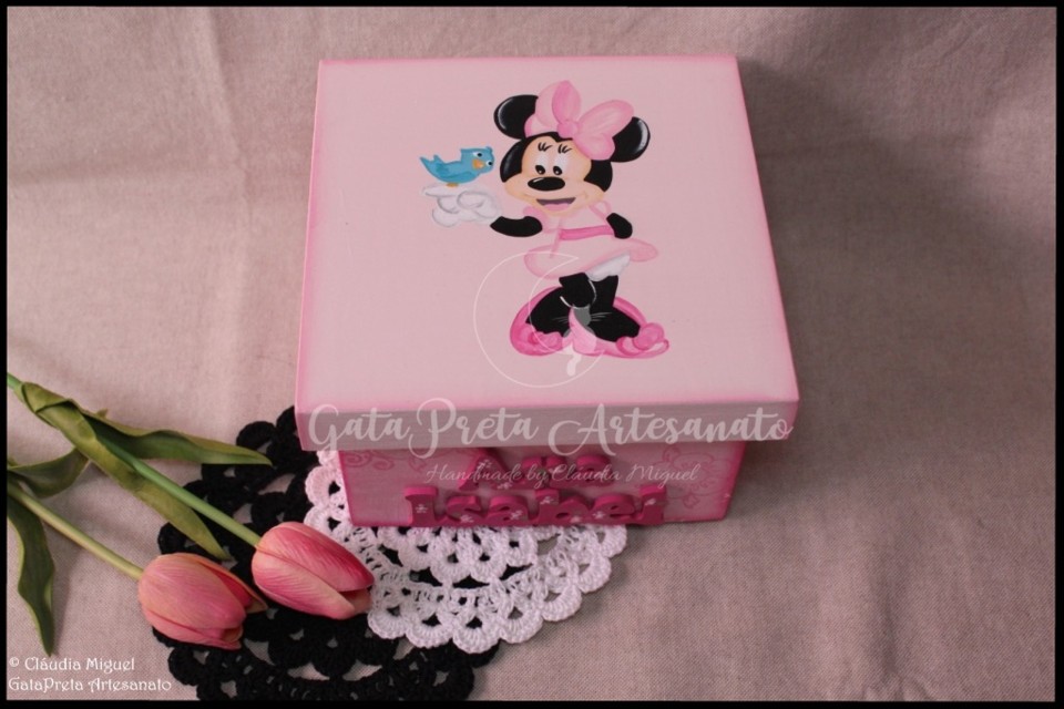 Caixa recordações de bebé Singing Minnie1.JPG