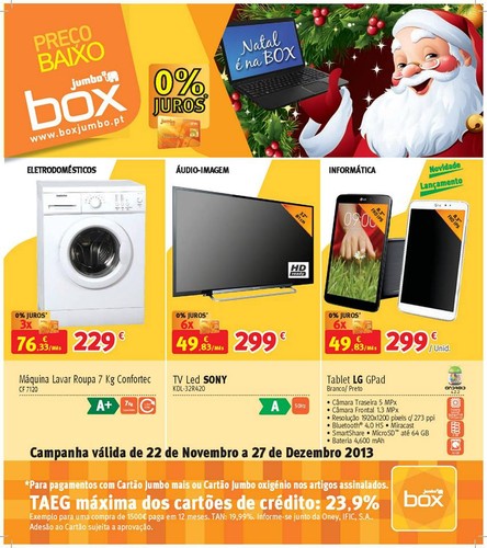 Antevisão Folheto / Catalogo Natal | BOX / JUMBO | , de 22 novembro a 27 dezembro