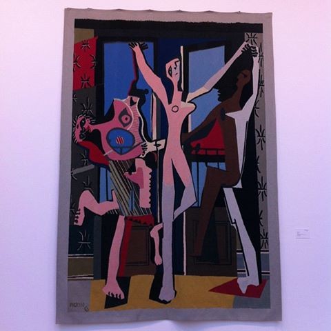 Pablo Picasso#La Danse#1967#tapisserie d'après une peinture de 1925#atelier de tissage de Jacqueline de la Baume et René Dürebach