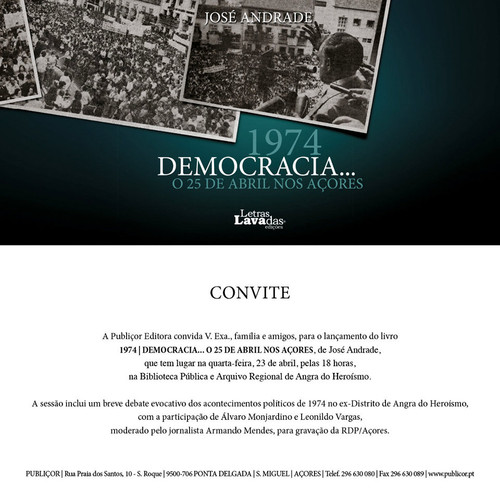 Hoje, na Biblioteca de Angra...