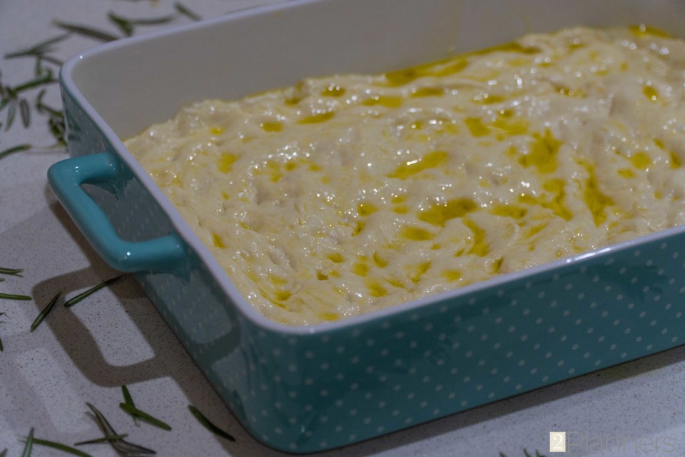Rosemary Focaccia Bread Recipe - The 2 Planners