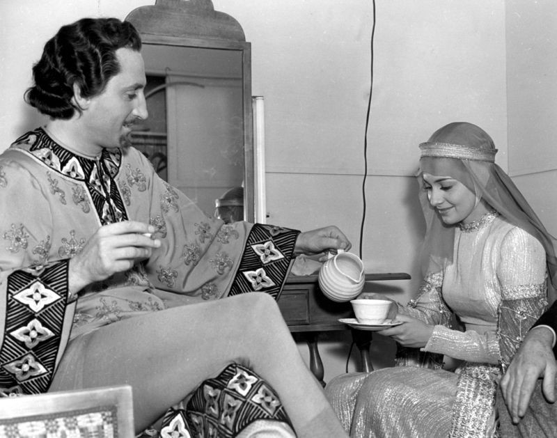 Olivia-De-Havilland-Filming-Robin-Hood-bw-PBDOLDE_