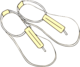 png-transparent-sandal-drawing-cartoon-yellow-sand