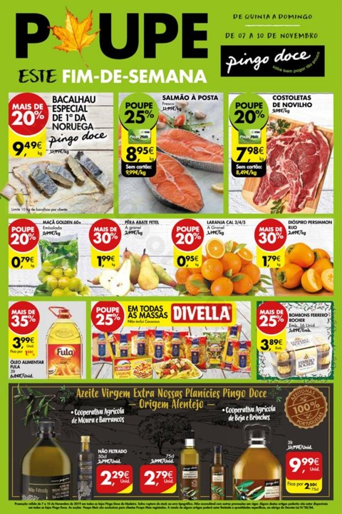Pingo Doce madeira fim de semana 7 a 10 novembro p