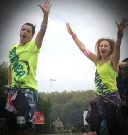 Instrutores Zumba André Sousa e Paula Neves