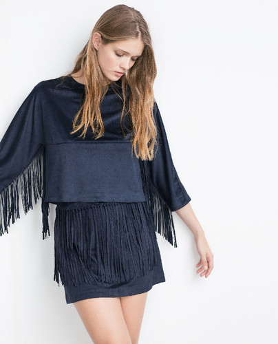 Zara Minisaia azul com franjas.jpg