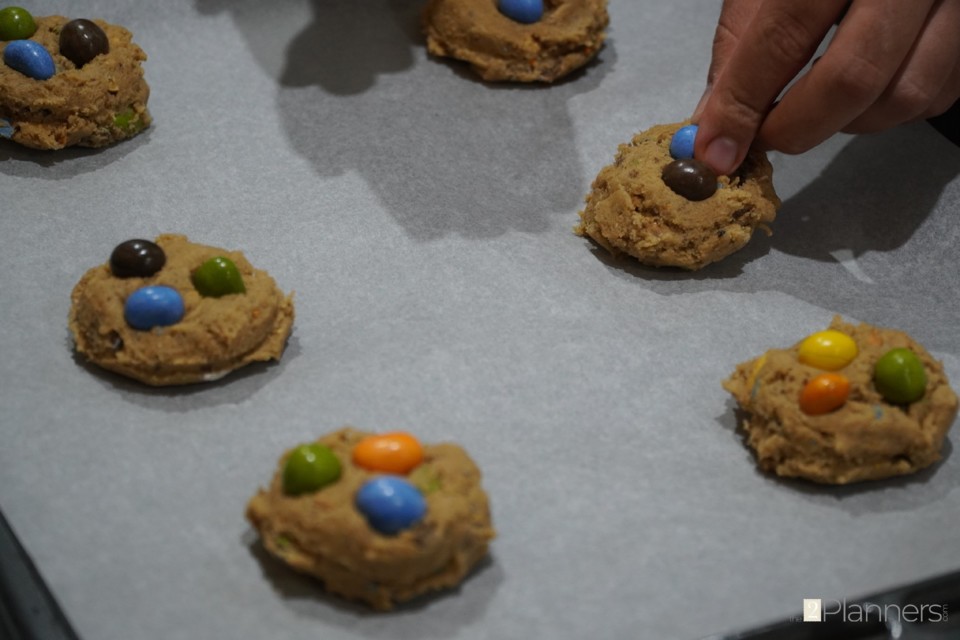 M&Ms Cookies Recipe - The2Planners
