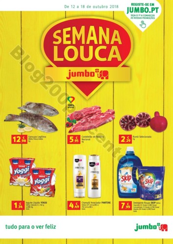 Antevisão Folheto JUMBO Semana louca promoções 