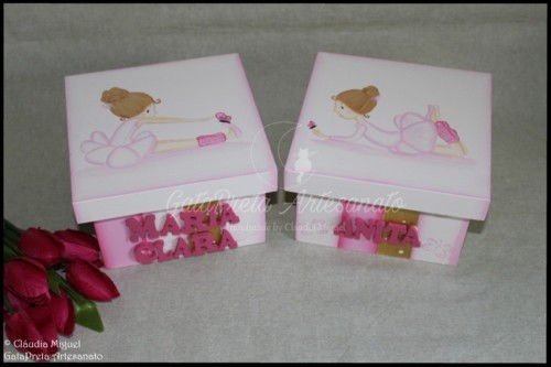 Caixas recordações de bebé Descanso das Bailari