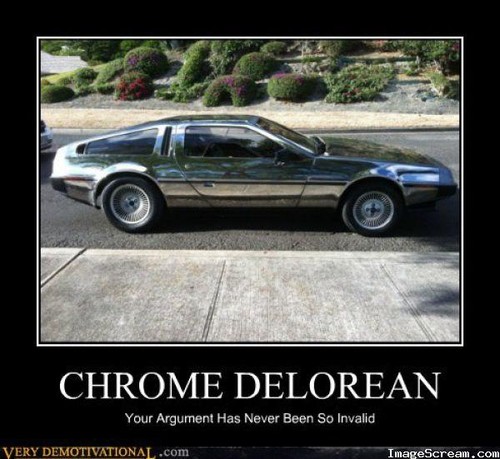 Chrome Delorean