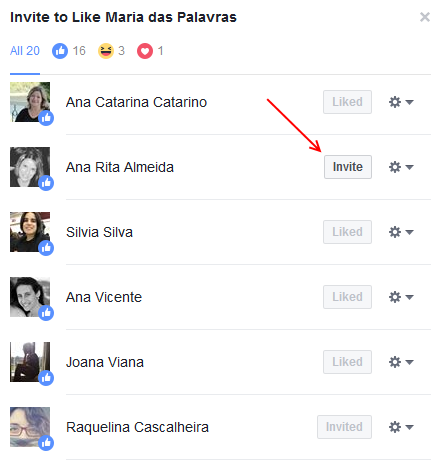 Exemplo - Facebook Maria das Palavras