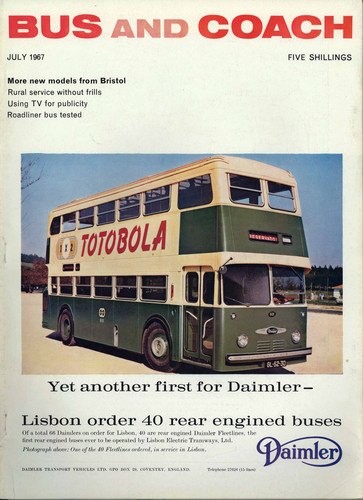 «Mais um primeiro lugar para a Daimler» (Bus & Coach, Jul. 1967)