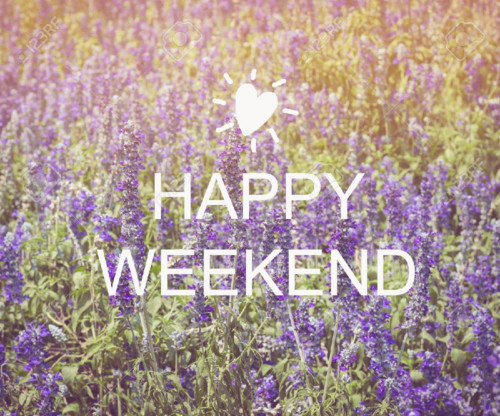 43163355-happy-weekend-word-on-blurred-flower-with