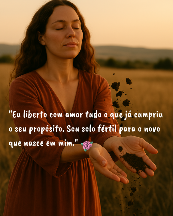 Eu liberto com amor tudo o que já cumpriu o seu p